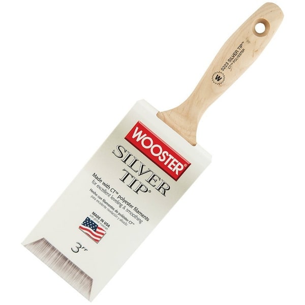 Wooster 5223-3 Silver Tip Wall Paint Brush, 3, Birch Hardwood Handle - Bed  Bath & Beyond - 24723119