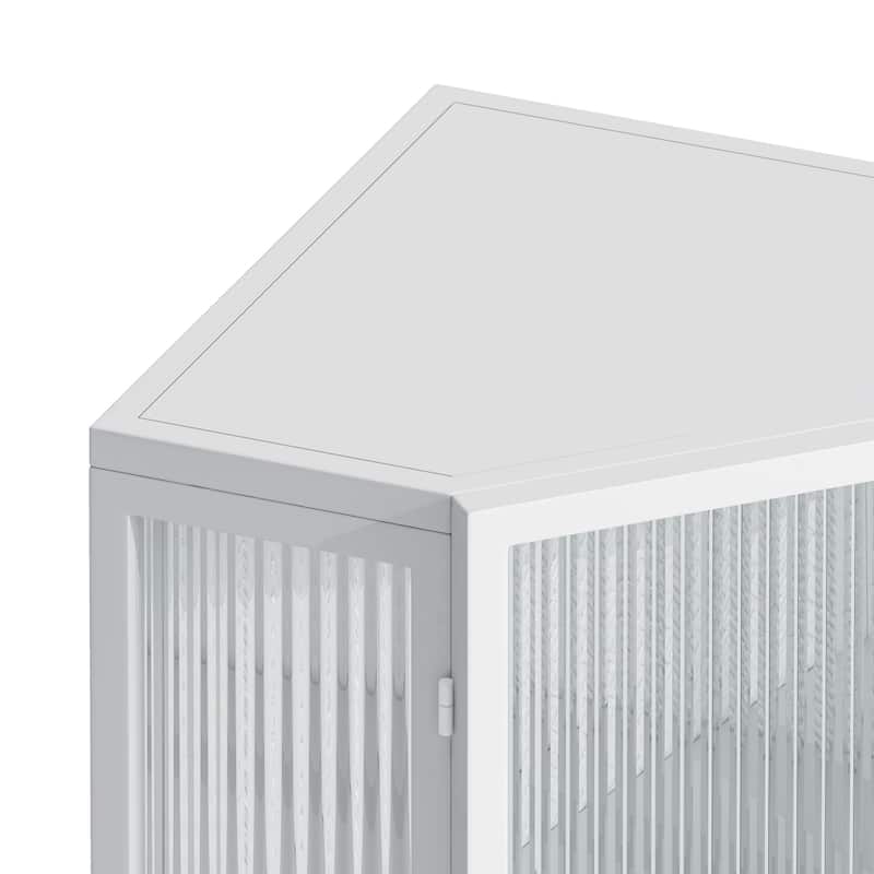 Triangular corner design bathroom cabinet