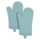 preview thumbnail 68 of 108, KitchenAid Ribbed Soft Silicone Oven Mitt 2-Pack Set, 7.5"x13" Mineral Water