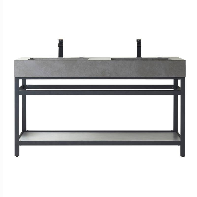 Miseno MV701160-NM Bilbao 60" Free Standing Double Basin Vanity Set