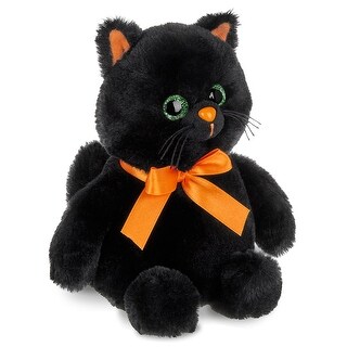 Ebony The Halloween Cat, 7 Inch Black Cat Plush, Halloween Stuffed Animal