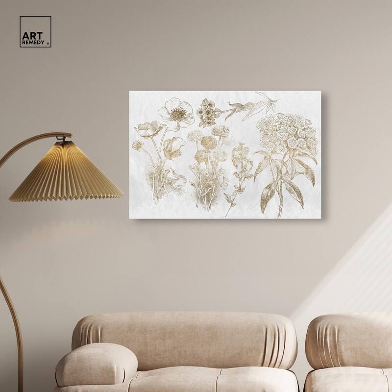 Floral Selection Canvas by Art Remedy, Gallery Wrapped