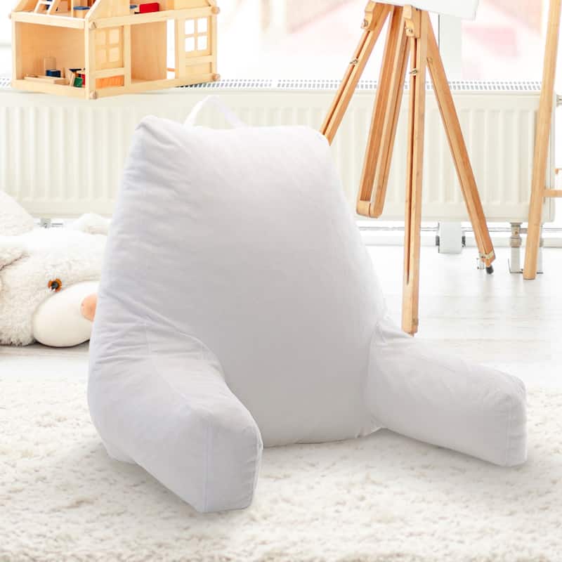 Cheer Collection Kids Memory Foam TV And Reading Pillow - White