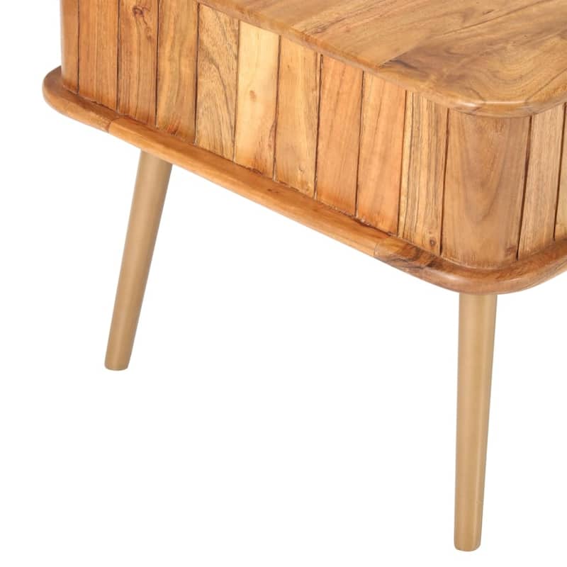 vidaXL Coffee Table 39.4"x19.7"x15.7" Solid Acacia Wood