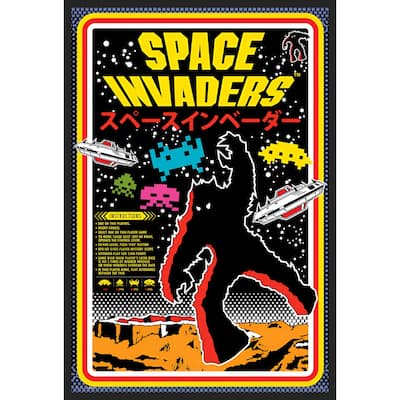 Space Invaders - Japan Framed Art Poster - 24 x 36 Inch