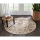 preview thumbnail 40 of 57, Nourison Walden Traditional Persian Floral Bordered Area Rug 3'9" Round - Ivory - Round