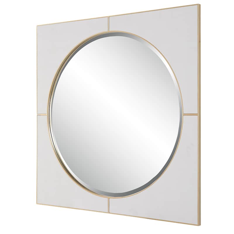 Uttermost Cyprus White Square Mirror - 40"W x 40"H x 1"D