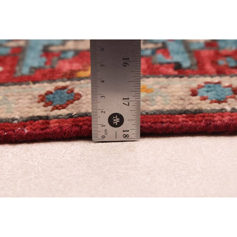 ECARPETGALLERY Hand-knotted Modern Oushak Red Wool Rug - 5'2 x 8'0