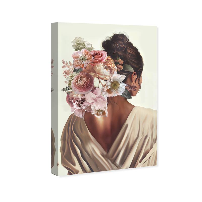 Wynwood Studio Fashion and Glam Alessa White and Cream White Traditional Wall Art Canvas Print