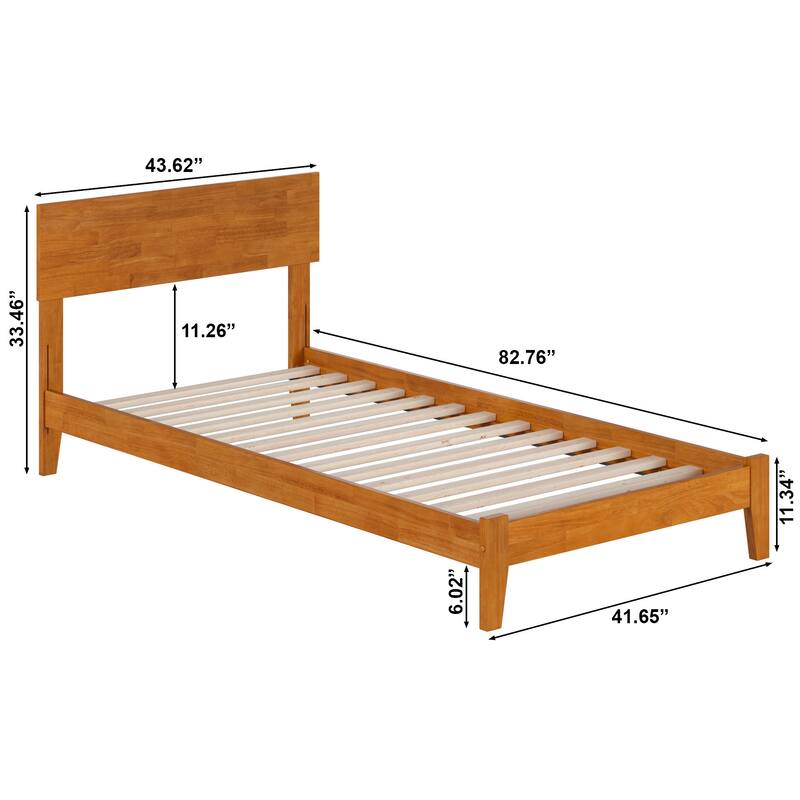 AFI, Orlando Solid Wood Low Profile Platform Bed