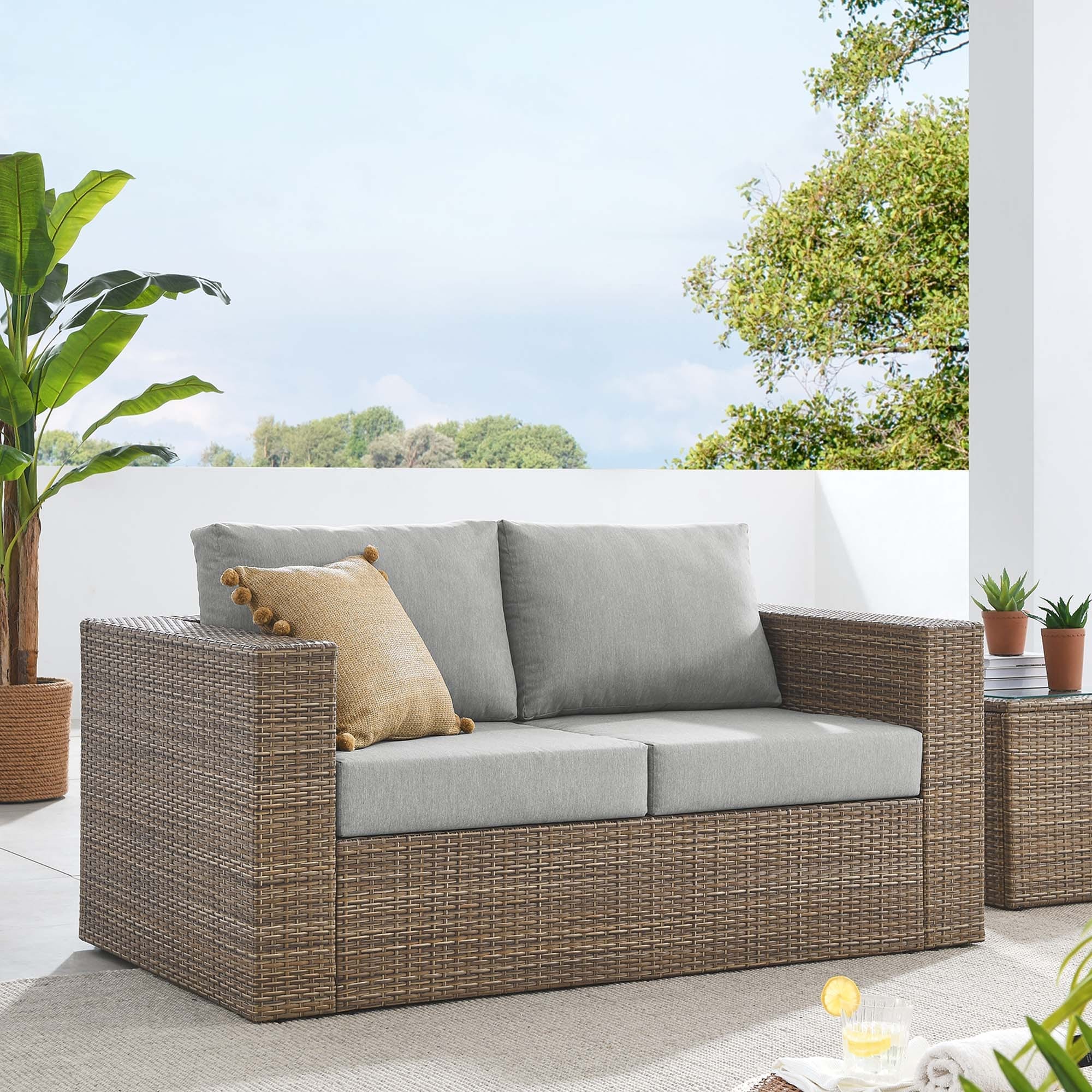 Outdoor loveseat on sale hot sale