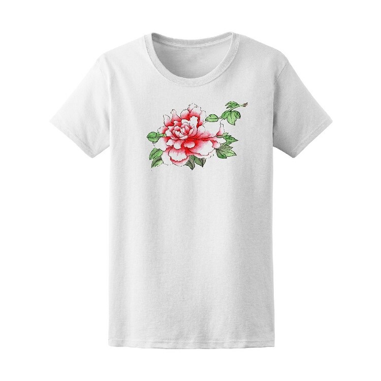 Shop Chinese Painting Peony Tee Women S Image By Shutterstock Overstock 21806838