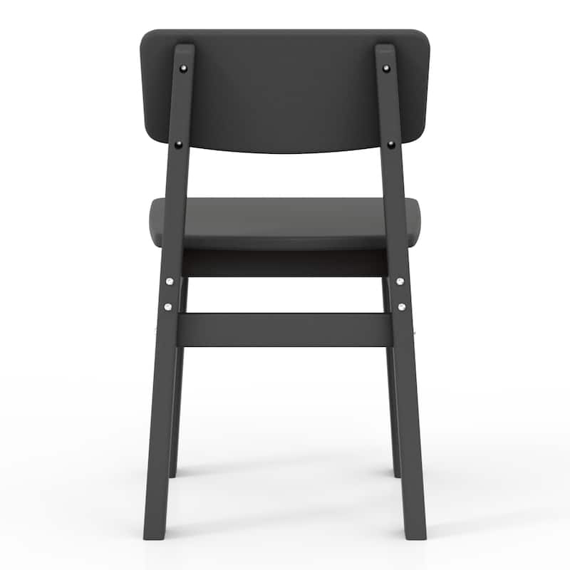 Polytrends Modern Mini Kids Outdoor Dining Chair (Set of 2)