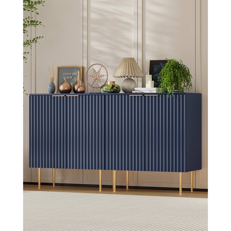 SICOTAS Sideboard Buffet Cabinet Set of 2 with Adjustable Shelves - N/A