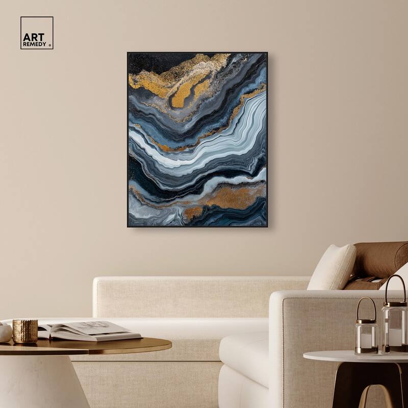Acrylic Flow II Canvas by Art Remedy