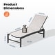 preview thumbnail 27 of 73, Pellebant Outdoor Patio Adjustable Chaise Lounge Chairs