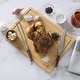 preview thumbnail 3 of 2, French Home Laguiole Pakkawood Carving Set with Wood Cutting Board - Brown