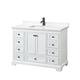 Option White / White Quartz Top / Matte Black Hardware