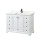Option White / White Quartz Top / Matte Black Hardware
