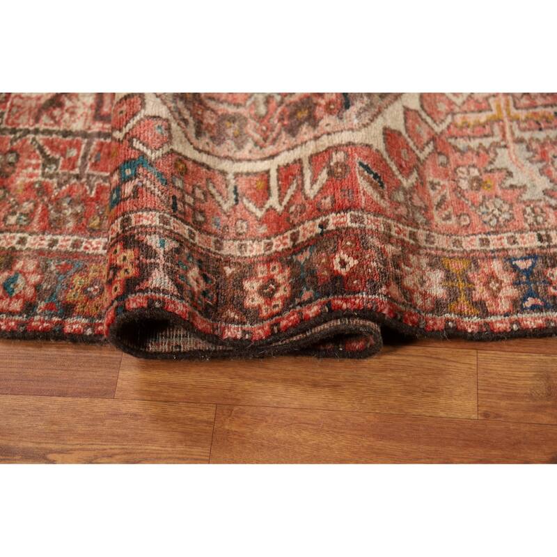 Tribal Geometric Gharajeh Persian Runner Rug Handmade Wool Carpet - 2'9"x 11'1"
