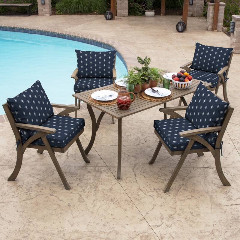 ARDEN Americana Outdoor 21 x 21 in. Dining Chair Cushion Set