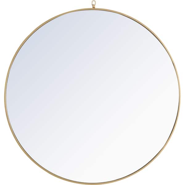 slide 2 of 11, Elegant Lighting Eternity 48" Diameter Circular Metal Framed Wall Brass