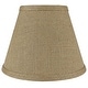preview thumbnail 61 of 88, Hardback Faux Silk Conical Lamp Shade, 5 inch Top, 9 inch Bottom, 7 inch Slant Single - Natural Burlap