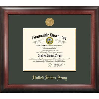 Patriot Frames Army 8 x10 Discharge Frame Gold Medallion