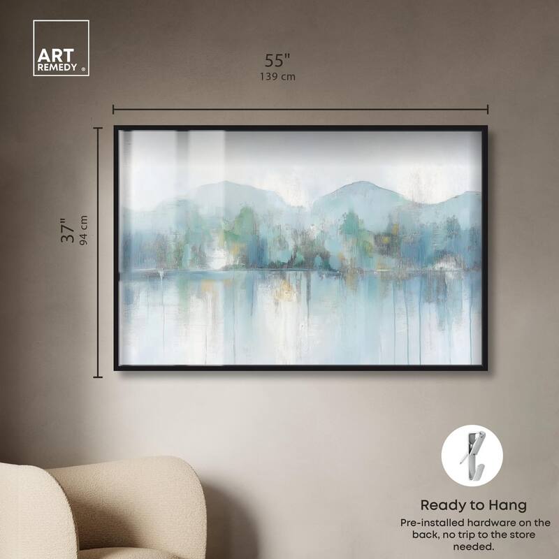 Mirrored Aqua Dream II Shadowbox by Art Remedy