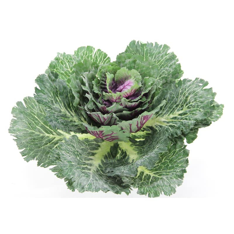12"H Artificial Cabbage Home Kitchen Decoration, Green