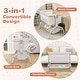 preview thumbnail 17 of 18, Babyjoy 3-in-1 Portable Baby Bassinet Bedside Sleeper Cradle with - See Details