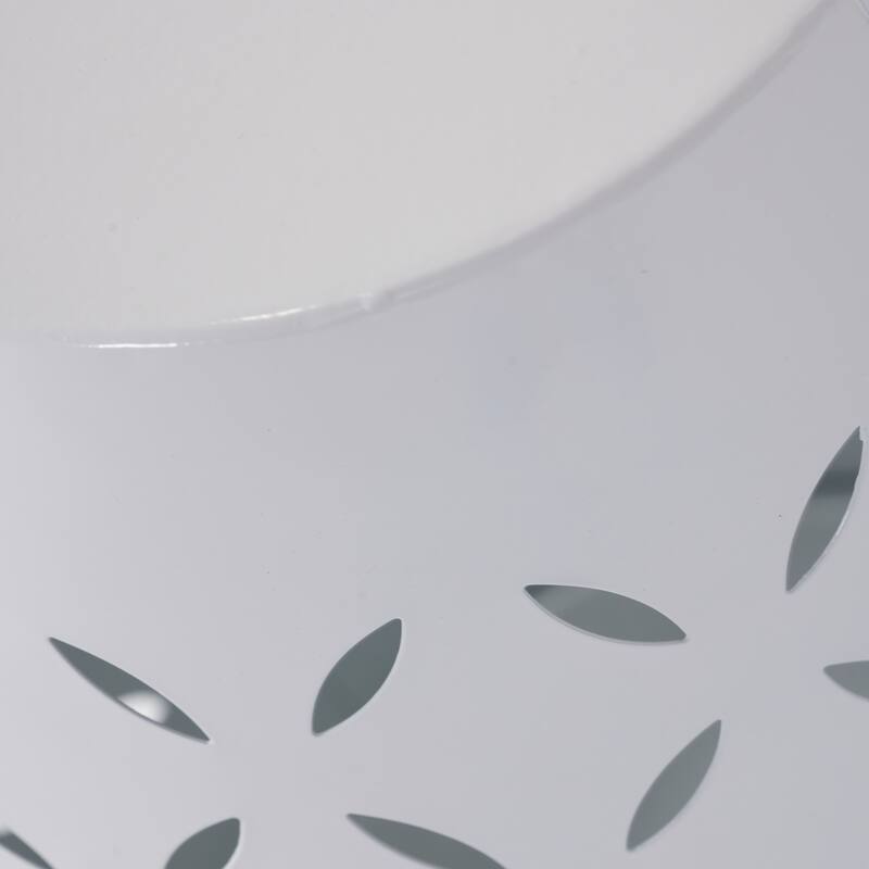 12" Accent Side Table, Cylindrical Design End Table for Living Room, Family Room, or Entryway, Industrial Style