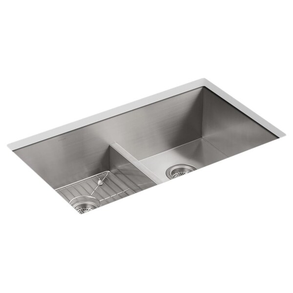 Kohler K 3838 3 Vault 33 Double Basin Top Mount Under 18 Kohler K 3838 3 Vault 33 Double Basin Top Mount Under