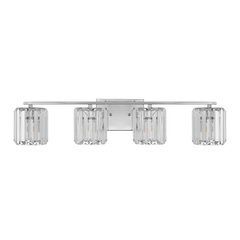 Spaulding Prism Vintage Metal/Glass Classic Glam LED Vanity Light, by JONATHAN Y