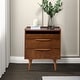 preview thumbnail 13 of 27, Lisa Mid-Century Modern 24"W 3-Drawer End Table with Charging Station by HULALA HOME