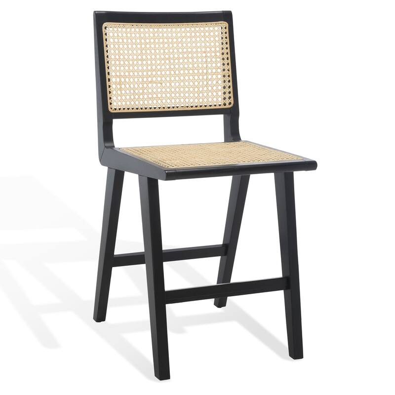 SAFAVIEH Couture Melike French Cane 23-inch Counter Stool - 18 In. W x 23 In. D x 39 In. H - 18Wx23Dx39H