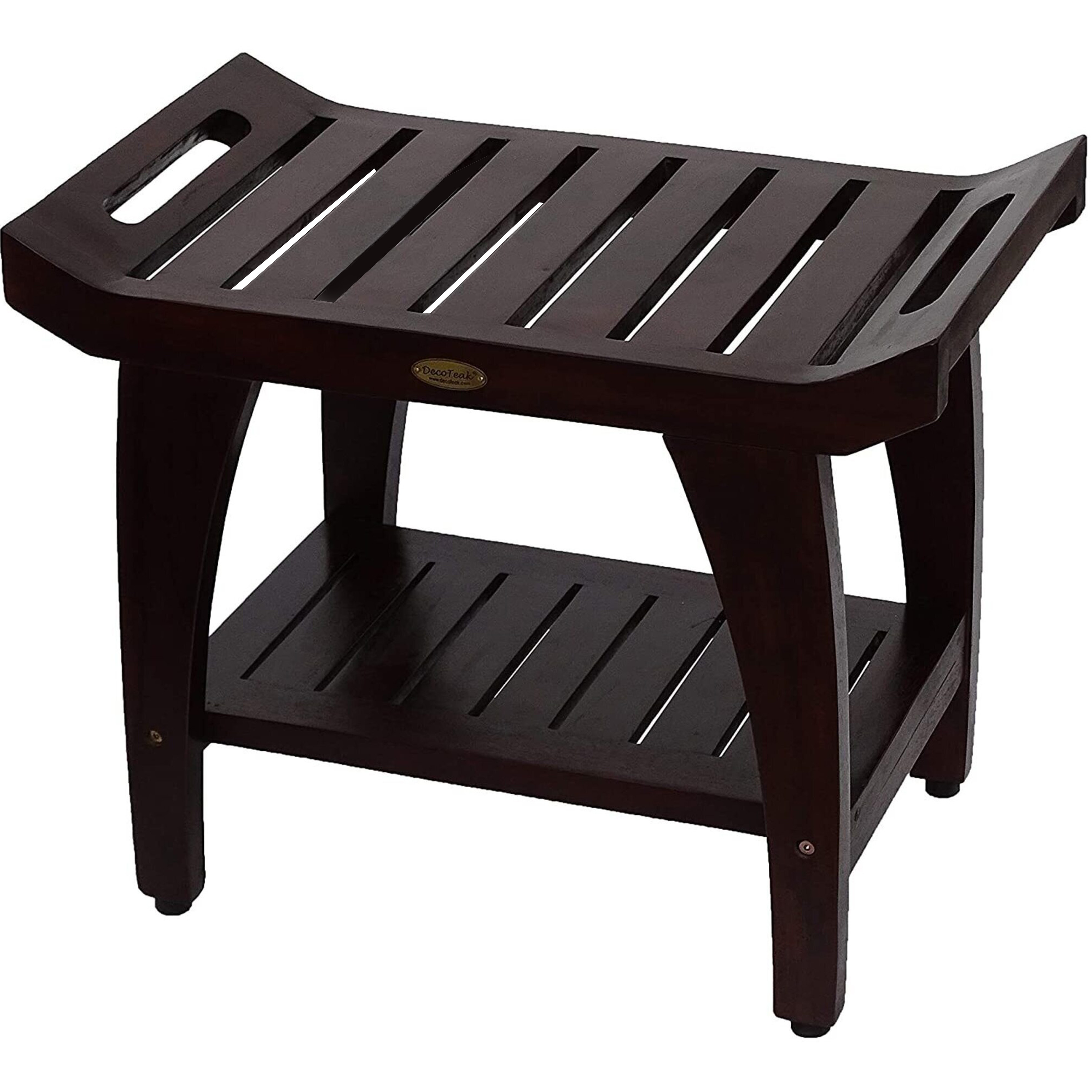 Large teak shower bench store