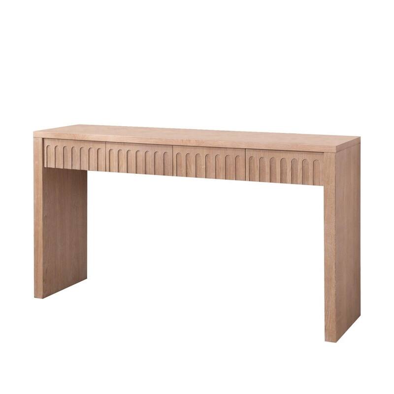 Modern Console Table with Drawers for Entryway Hallway Living Room Stylish Storage Solution