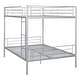 preview thumbnail 9 of 14, Full Over Full Size Metal Bunk Bed with Ladder