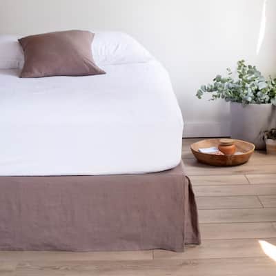 100% French Linen Bedskirt by BOKSER HOME