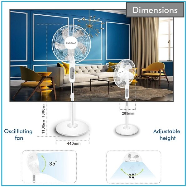 Technical Pro WIFI Enabled 16 Inch Standing Fan With Oscillating