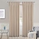 preview thumbnail 27 of 58, DriftAway Pinch Pleat Linen Textured Semi Sheer Solid Curtains Back Tabs 50" Width X 108" Length - Beige