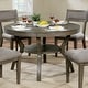 preview thumbnail 1 of 4, Furniture of America Yuma Rustic 48-inch Grey Round Dining Table