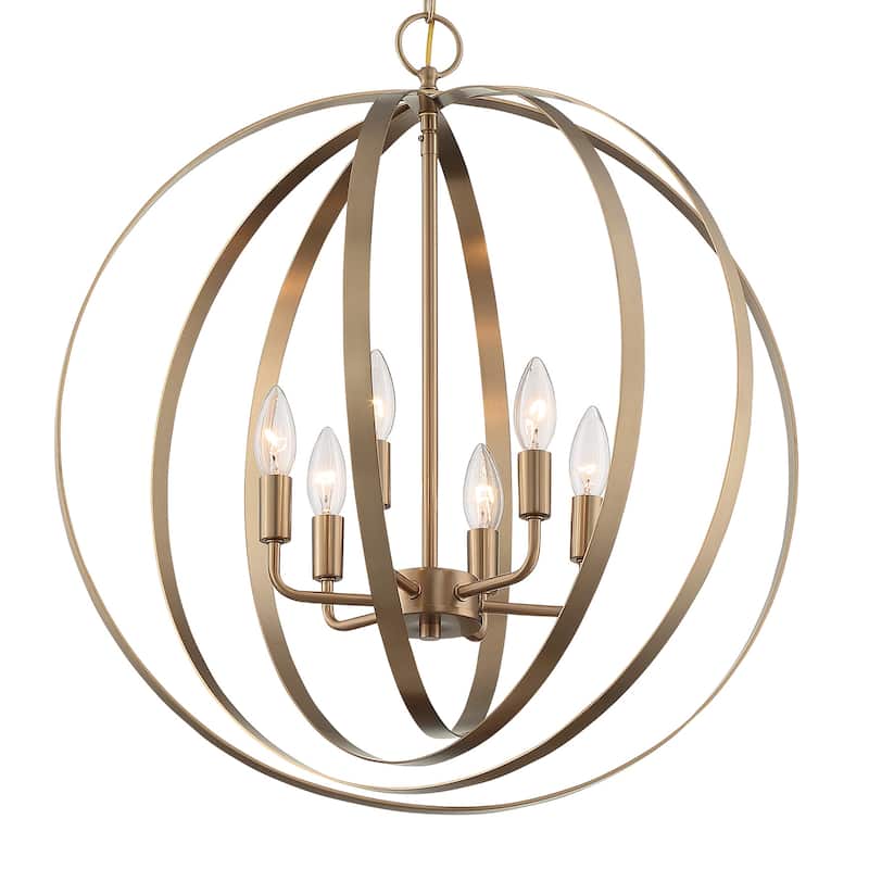 Nuvo Lighting Pendleton 6 Light 22" Wide Taper Candle Chandelier