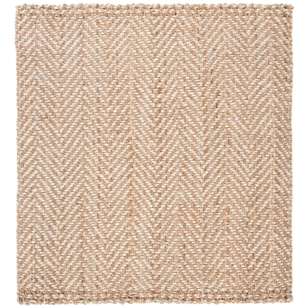 SAFAVIEH Handmade Natural Fiber Jazlynn Chevron Jute Rug