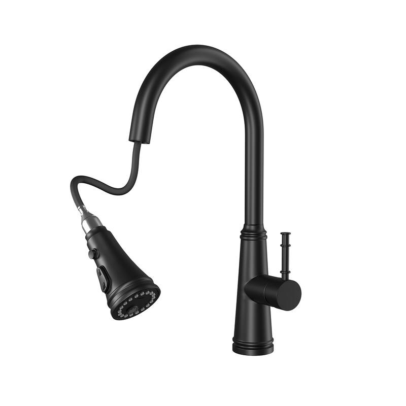 Single Lever Kitchen Sink Faucets with Pullout Sprayer