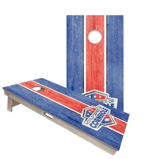 WSOC Stripes Blue and Red Regulation 2x4 Cornhole Board Set