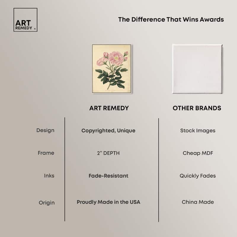 French Rose Canvas by Art Remedy