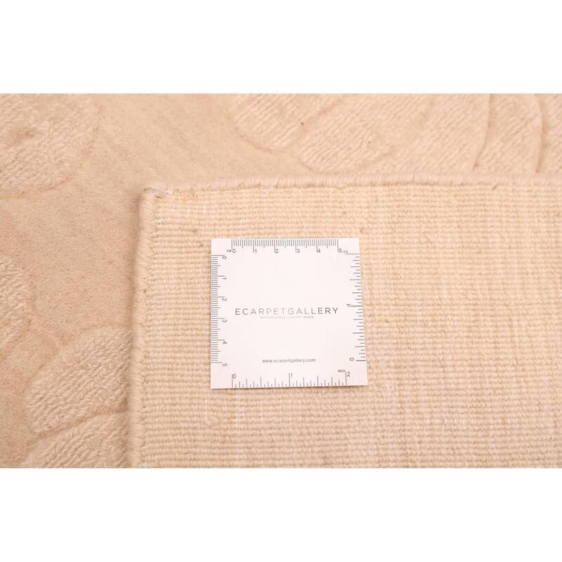 ECARPETGALLERY Hand Loomed Kashkuli Gabbeh Beige Wool Rug - 6'8 x 7'9