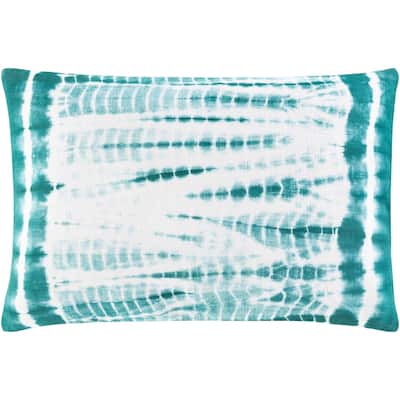 Artistic Weavers Saran Tie-Dye Striped Cotton 14x22-inch Lumbar Throw Pillow
